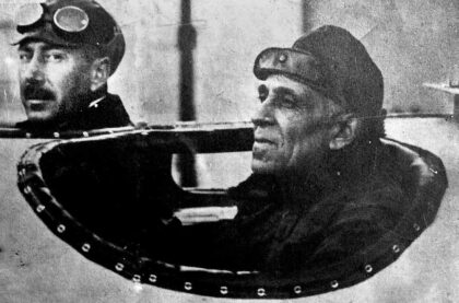 1st flight across the South Atlantic